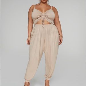 Fashion to Figure - Ava Cutout Harem Jumpsuit